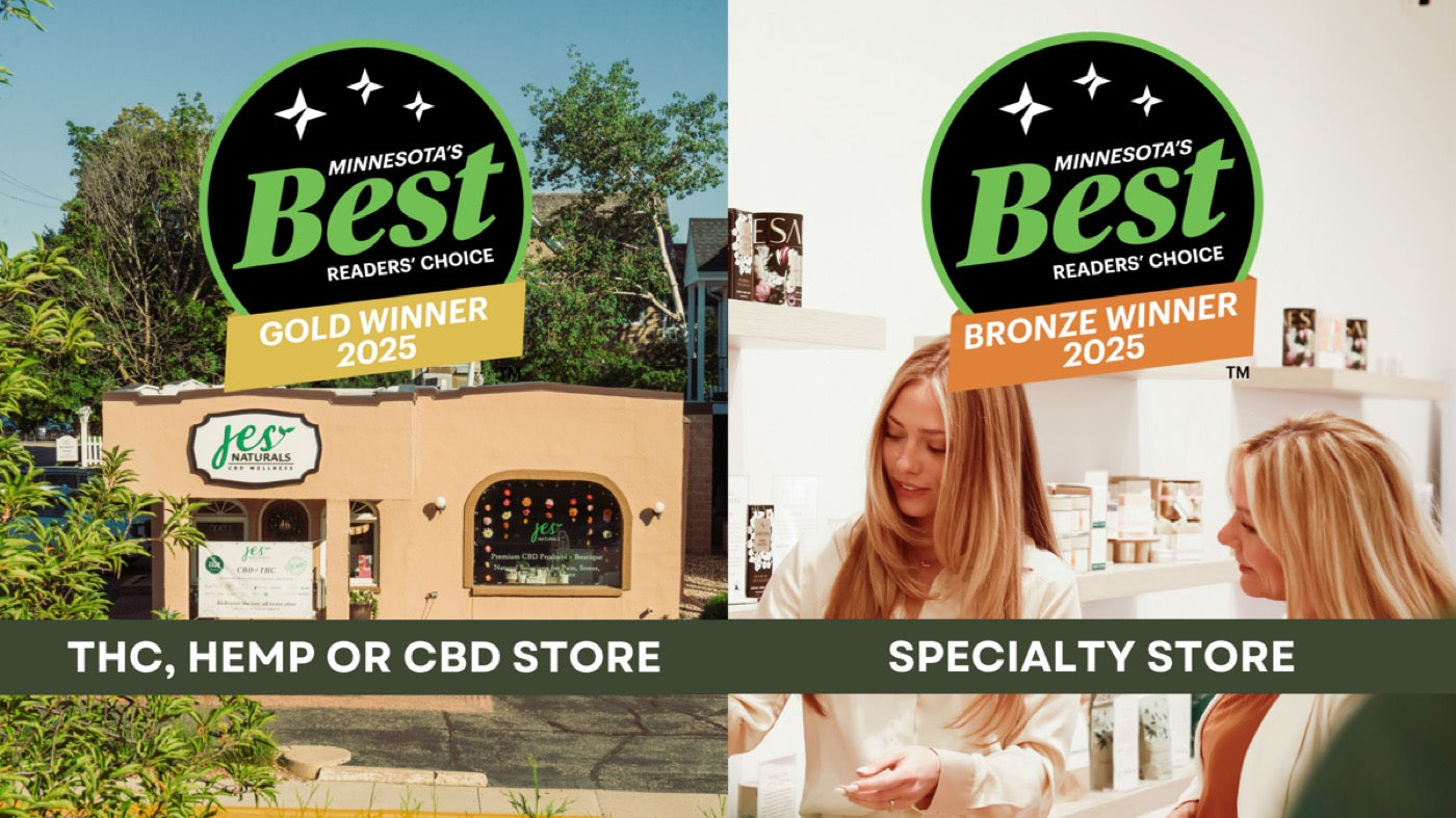 Jes Naturals named Minnesota's Best THC, Hemp or CBD Store and Specialty Store