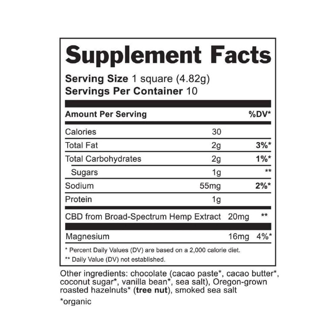 Vital Leaf CBD Chocolate Bar (1.7oz bar, 200mg of CBD)