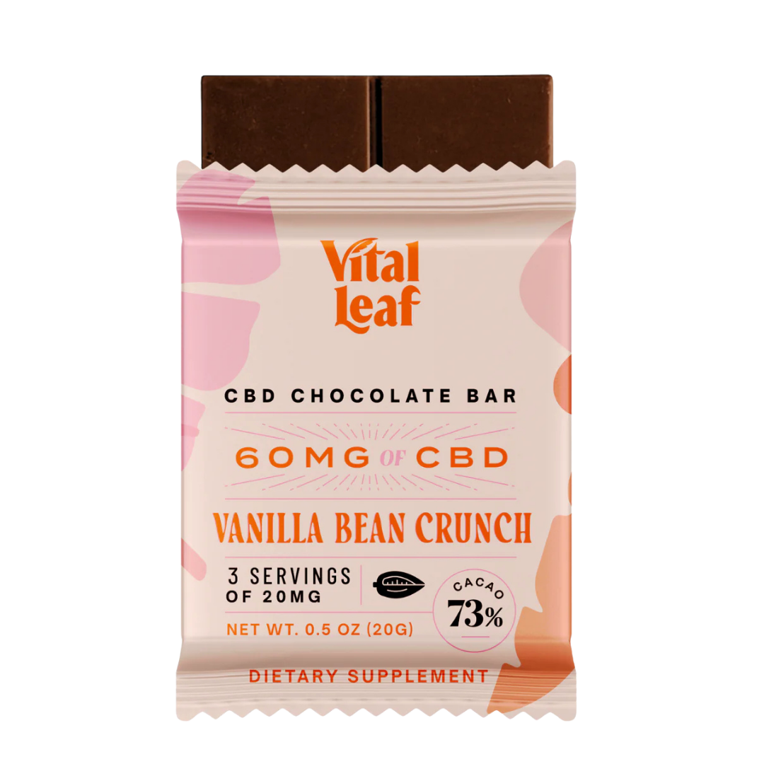 Vital Leaf Mini CBD Chocolate Bar (0.5oz bar, 60mg of CBD)