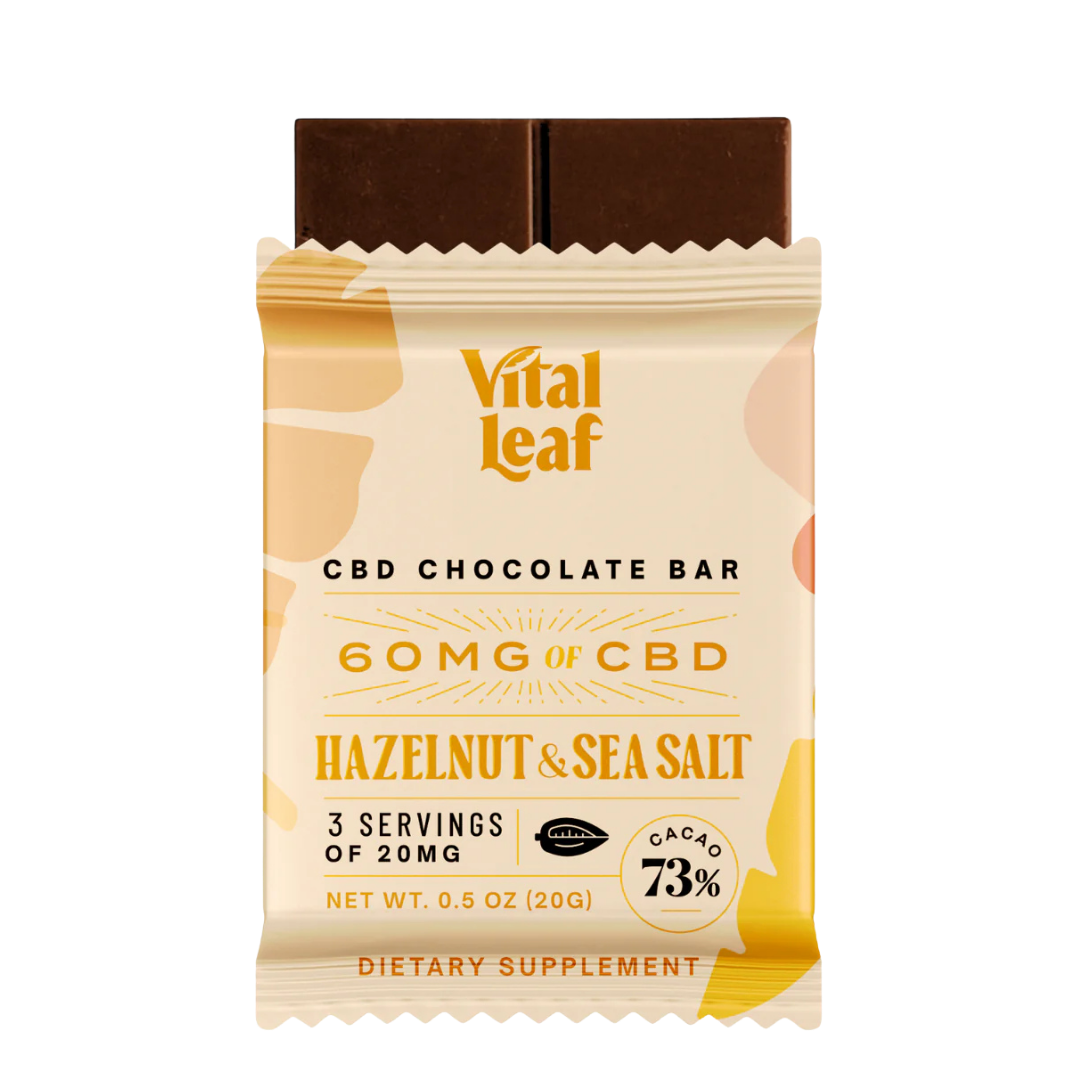 Vital Leaf Mini CBD Chocolate Bar (0.5oz bar, 60mg of CBD)