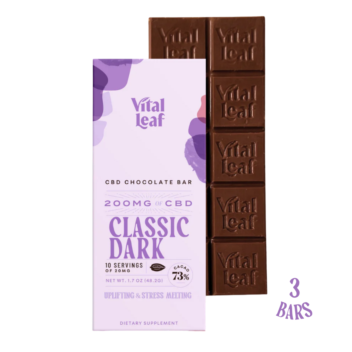 Vital Leaf CBD Chocolate Bar (1.7oz bar, 200mg of CBD)