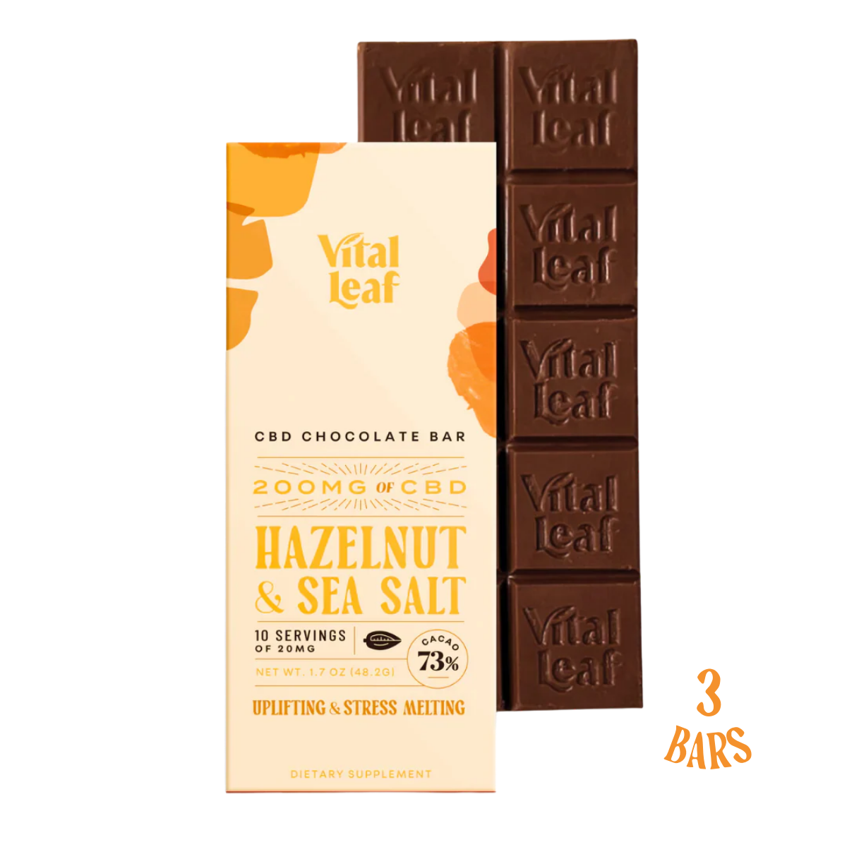 Vital Leaf CBD Chocolate Bar (1.7oz bar, 200mg of CBD)