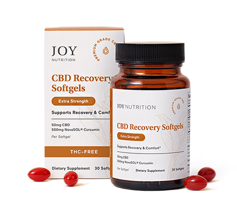Joy Organics 50mg Broad-Spectrum CBD Softgel Capsules (THC-Free)