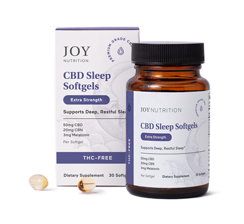 Joy Organics 50mg Broad-Spectrum CBD Softgel Capsules (THC-Free)