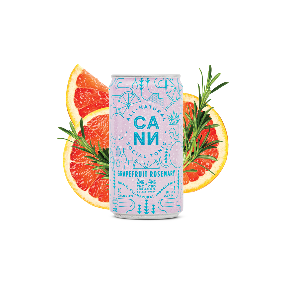 CANN Cannabis-Infused Social Tonic 2mg THC/4mg CBD (4-pack)