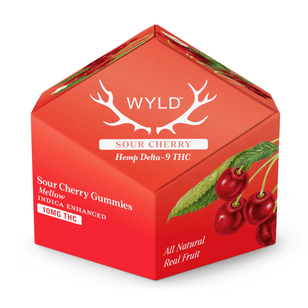 WYLD Sour Cherry Indica THC Gummies | Hemp THC