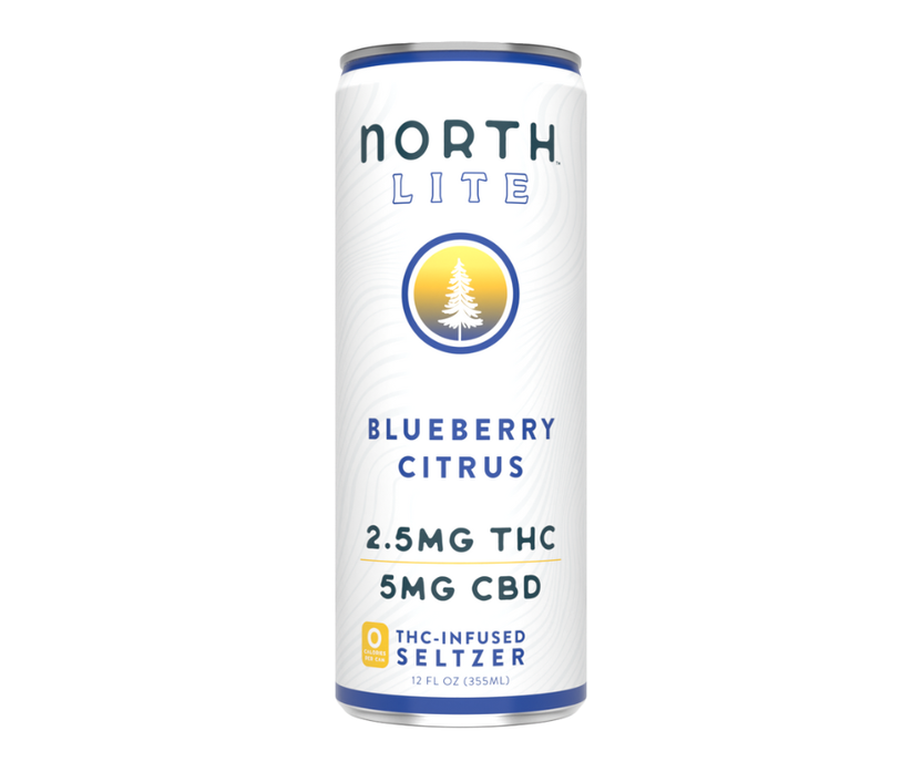 NORTH Lite THC Sparkling Water 2.5mgTHC/5mg CBD