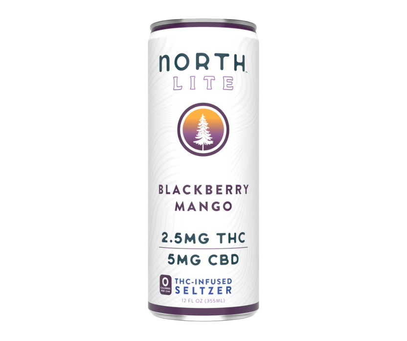 NORTH Lite THC Sparkling Water 2.5mgTHC/5mg CBD