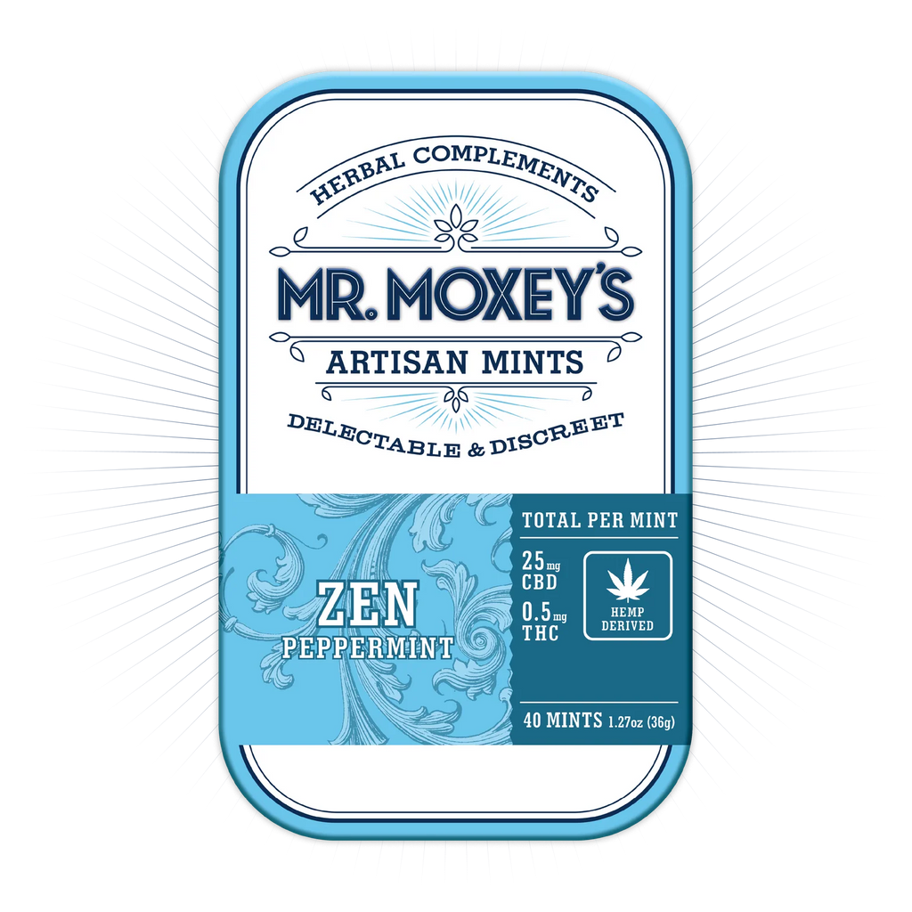 Mr. Moxey Zen Peppermint Mints (20mg CBD/0.5mg THC)
