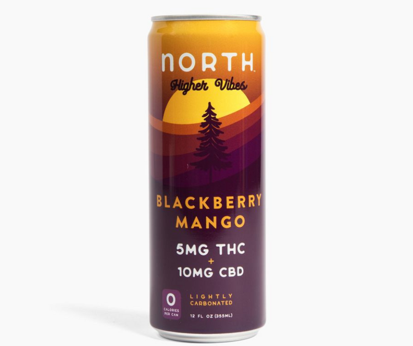 NORTH Higher Vibes THC Sparkling Water 5mgTHC/10mg CBD