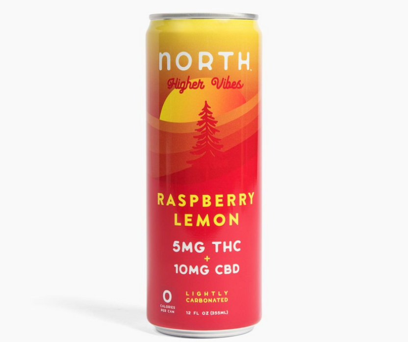 NORTH Higher Vibes THC Sparkling Water 5mgTHC/10mg CBD