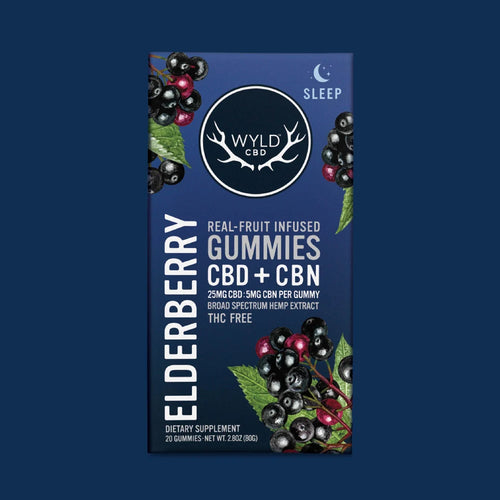 Wyld Elderberry Sleep Gummies 25mg CBD + 5mg CBN