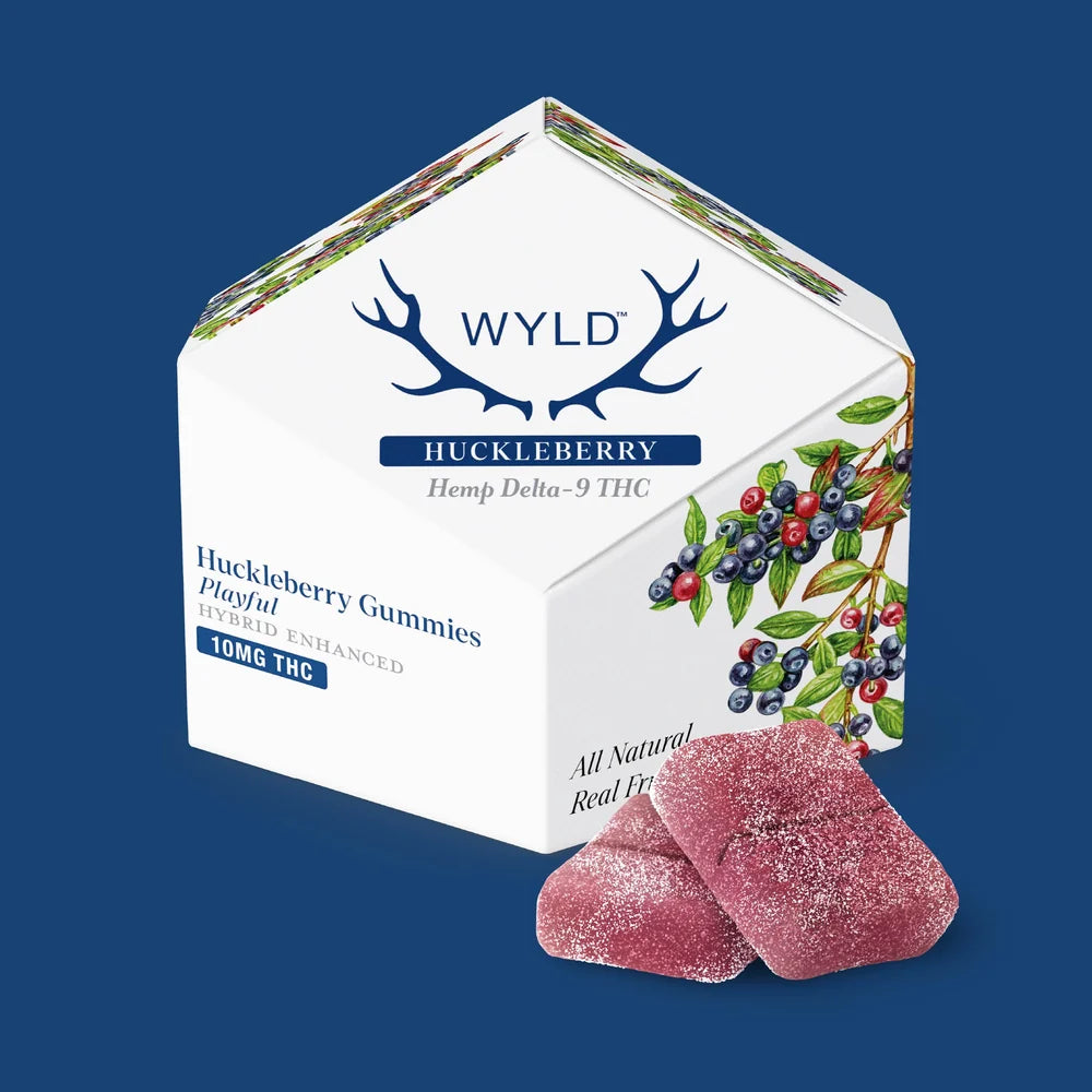 WYLD Huckleberry Hybrid THC Gummies | Hemp THC