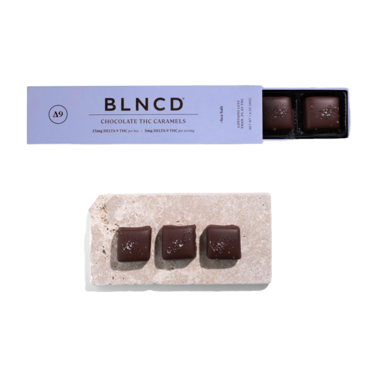BLNCD Chocolate 5mg THC-Infused Caramels (5-pack)