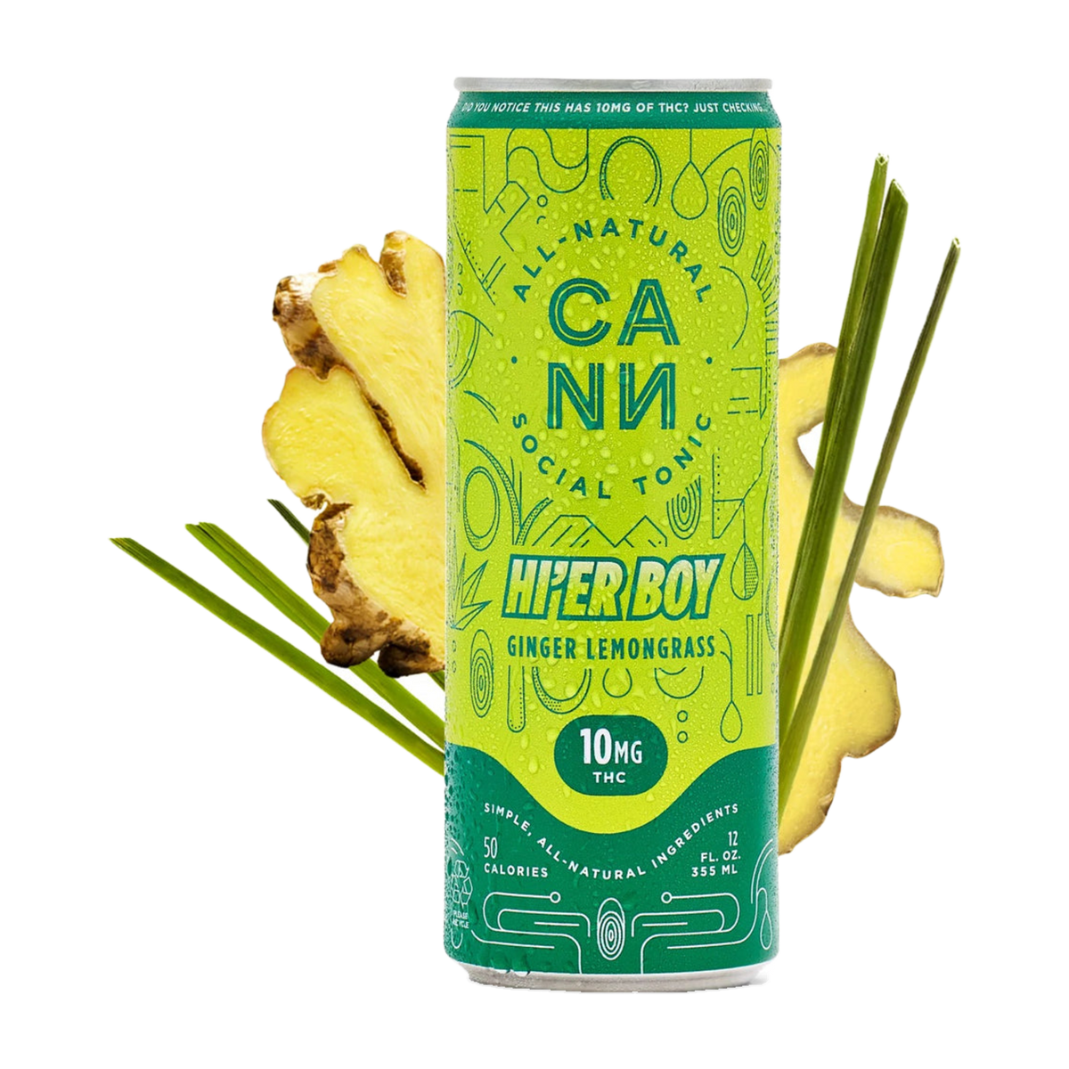 CANN Ginger Lemongrass Hi'er Boy social tonic