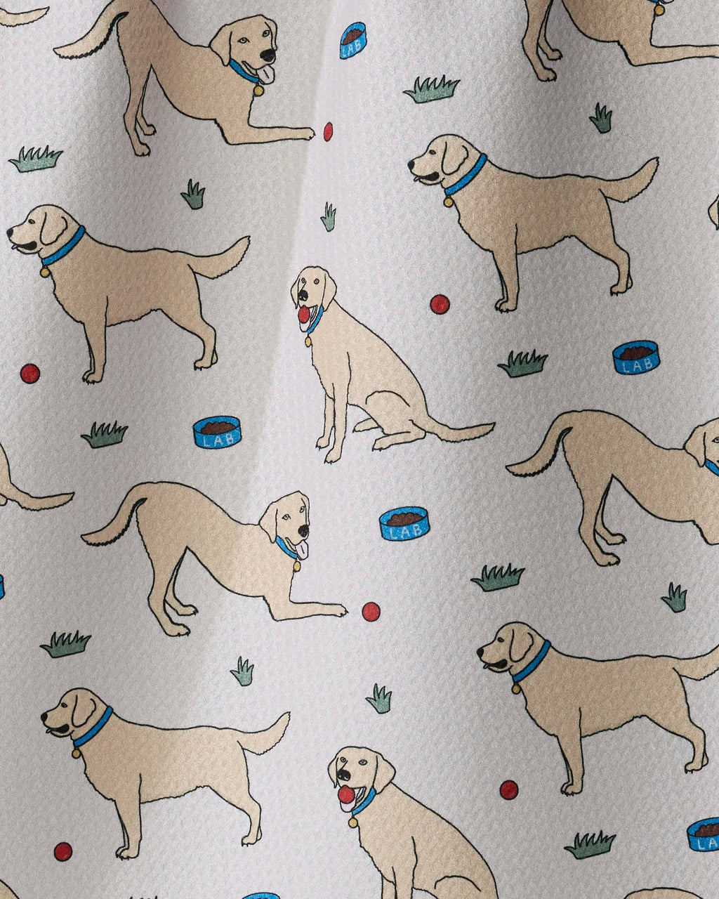 Geometry - Lab Pals Tea Towel: Black-lab