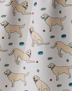 Geometry - Lab Pals Tea Towel: Black-lab