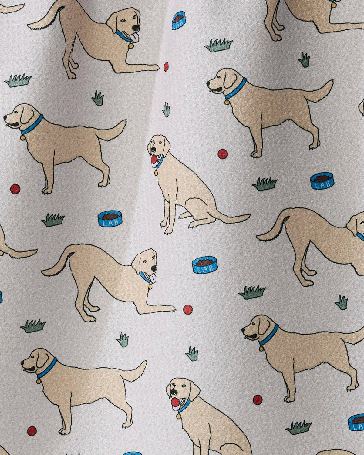 Geometry - Lab Pals Tea Towel: Black-lab
