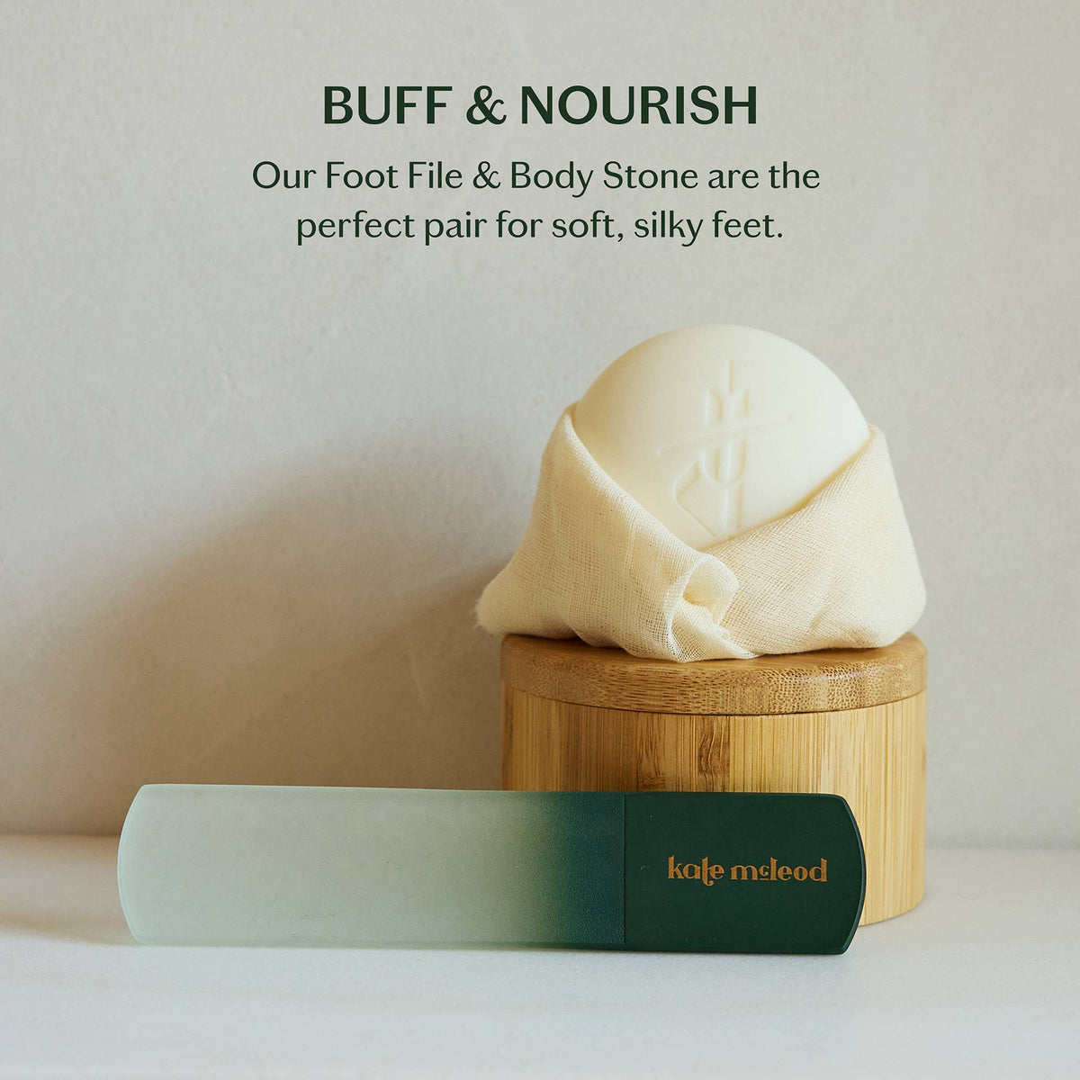 Kate McLeod - The Foot File | Glass Foot Buffer & Callus Remover
