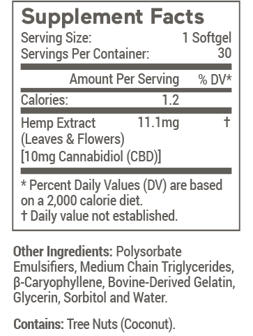 Joy Organics CBD Oil Softgels