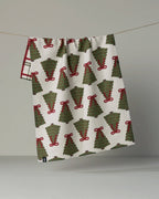 Geometry - Ribbon Pines Luxe Kitchen Towel - Holiday 2026