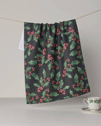 Geometry - Holly Night Tea Towel - Holiday 2026