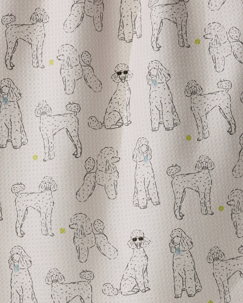 Geometry - Poodle Party Tea Towel: Storm