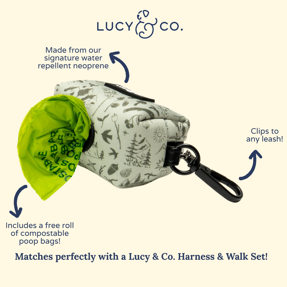 Lucy & Co. - Camp Out Poop Bag Holder: Default Title