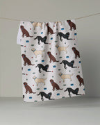 Geometry - Lab Pals Tea Towel: Black-lab