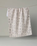 Geometry - Poodle Party Tea Towel: Storm