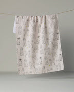Geometry - Poodle Party Tea Towel: Storm