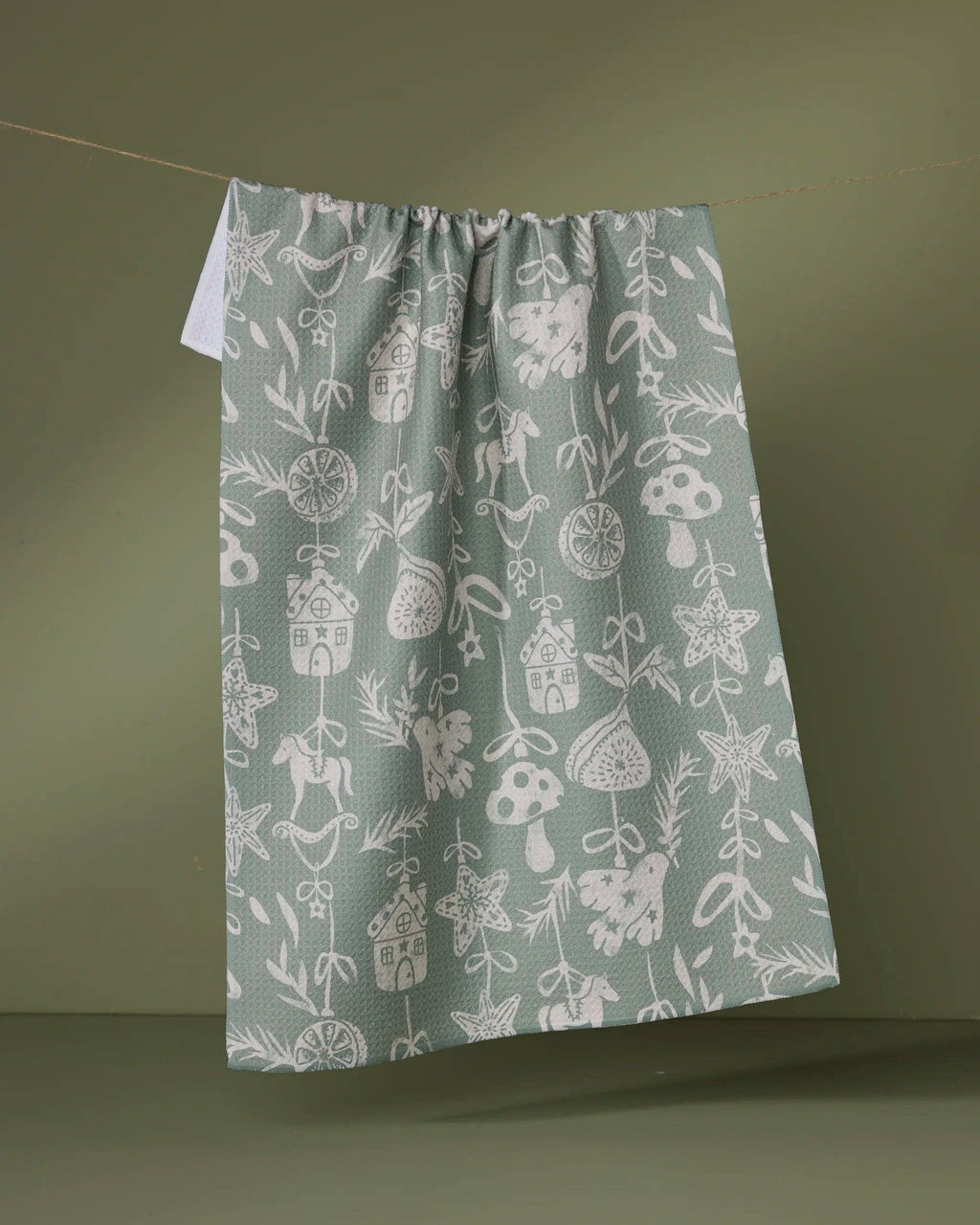 Geometry - Cozy Ornaments Tea Towel