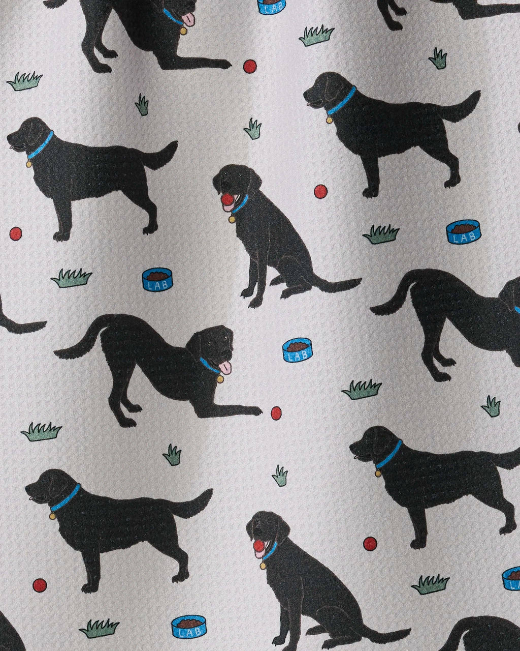 Geometry - Lab Pals Tea Towel: Black-lab