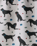 Geometry - Lab Pals Tea Towel: Black-lab