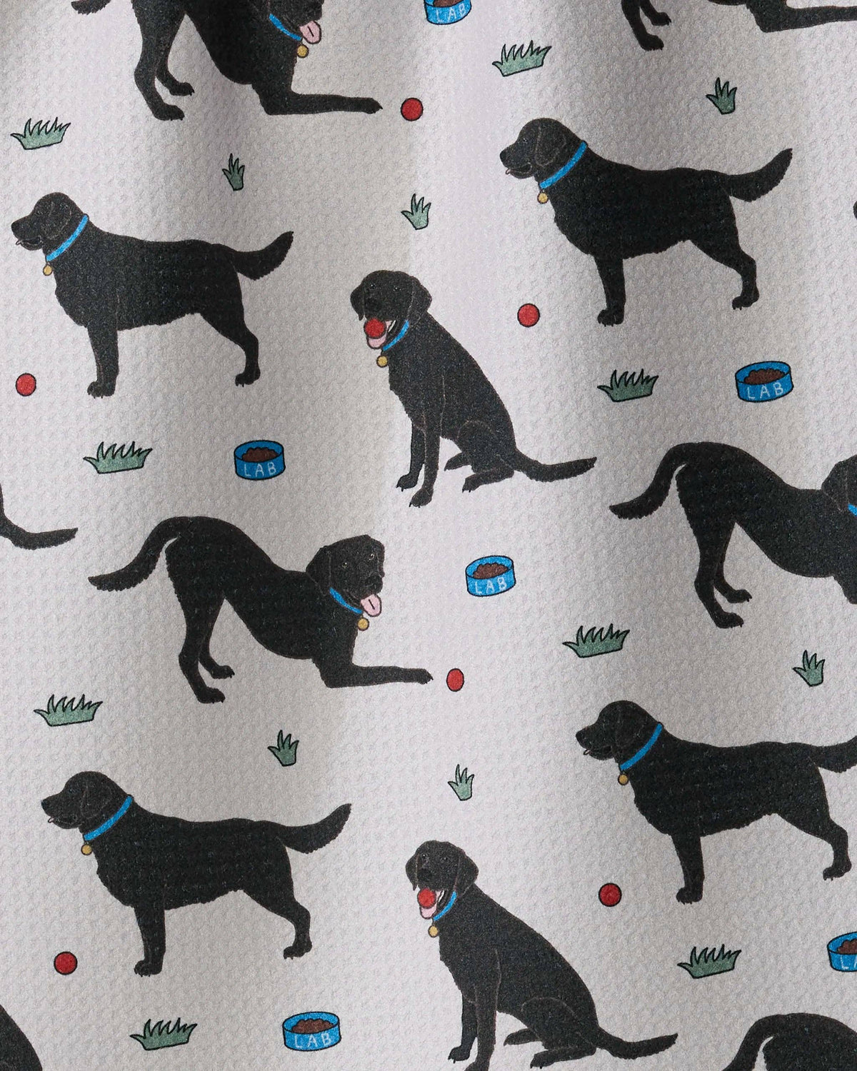Geometry - Lab Pals Tea Towel: Black-lab