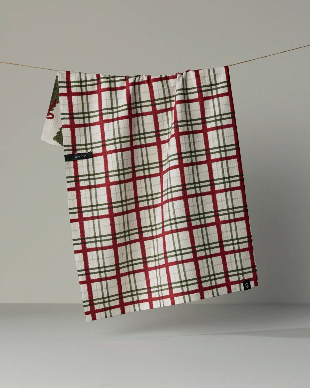 Geometry - Ribbon Pines Luxe Kitchen Towel - Holiday 2026