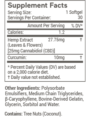 Joy Organics CBD Oil Softgels