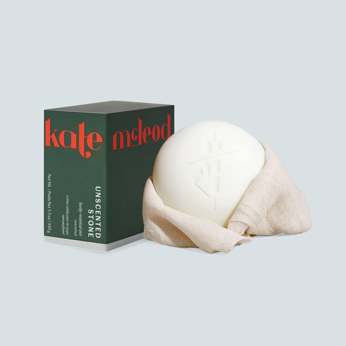 Kate McLeod - Unscented Stone | Deep Moisturizing Lotion Bar: Mini (1 oz)