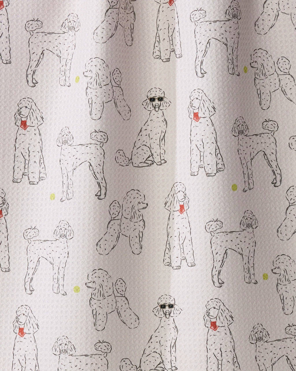 Geometry - Poodle Party Tea Towel: Storm