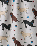 Geometry - Lab Pals Tea Towel: Black-lab