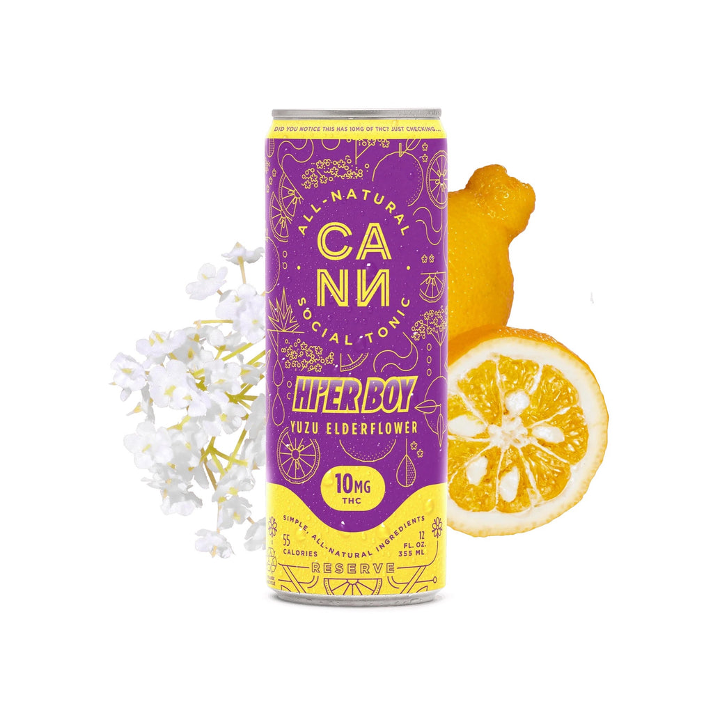 CANN Yuzu Elderflower Limited-Edition Hi'er Boy Cannabis-Infused Social Tonic 10mg THC
