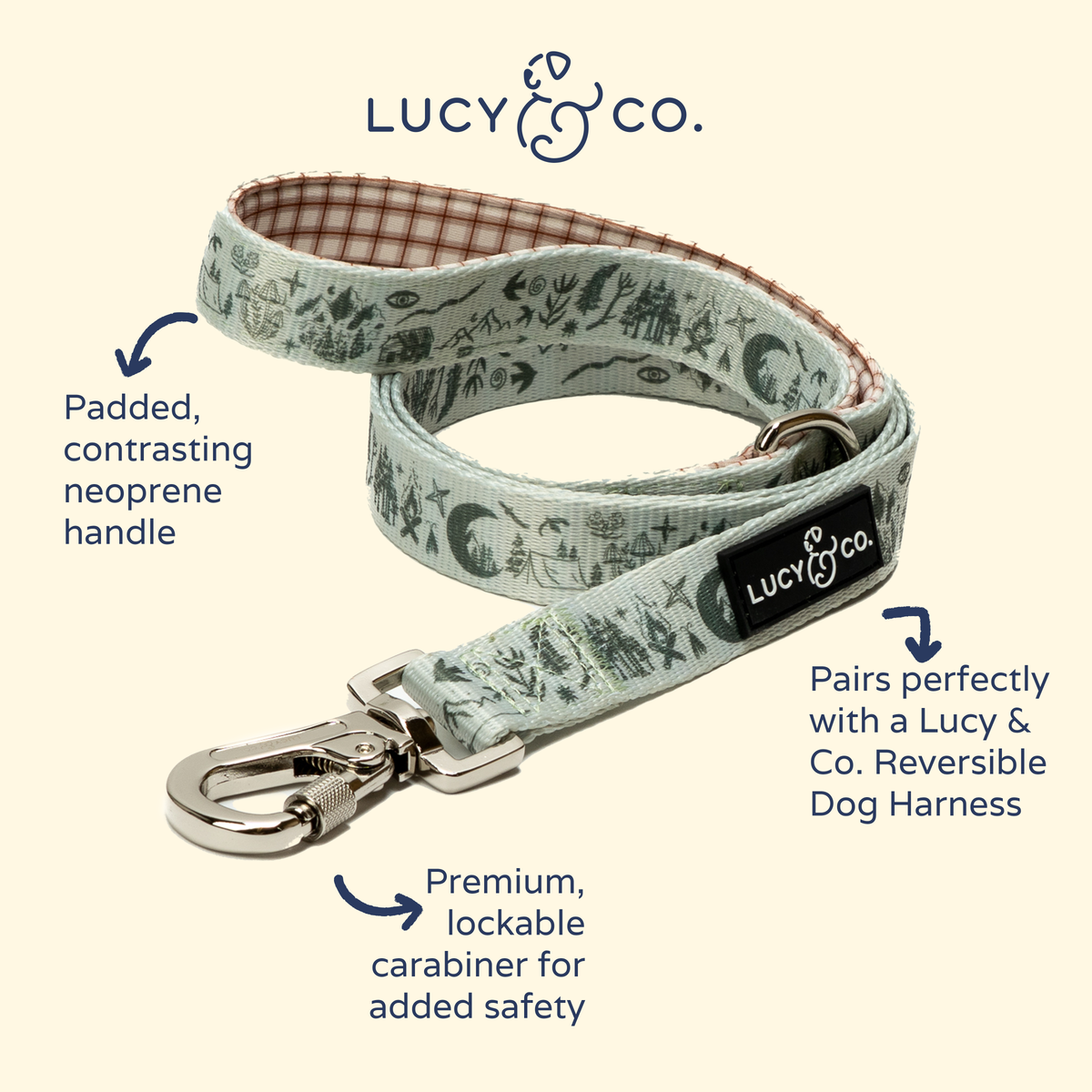 Lucy & Co. - Camp Out Leash: L