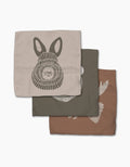 Geometry - Forest Animals Dishcloth Set
