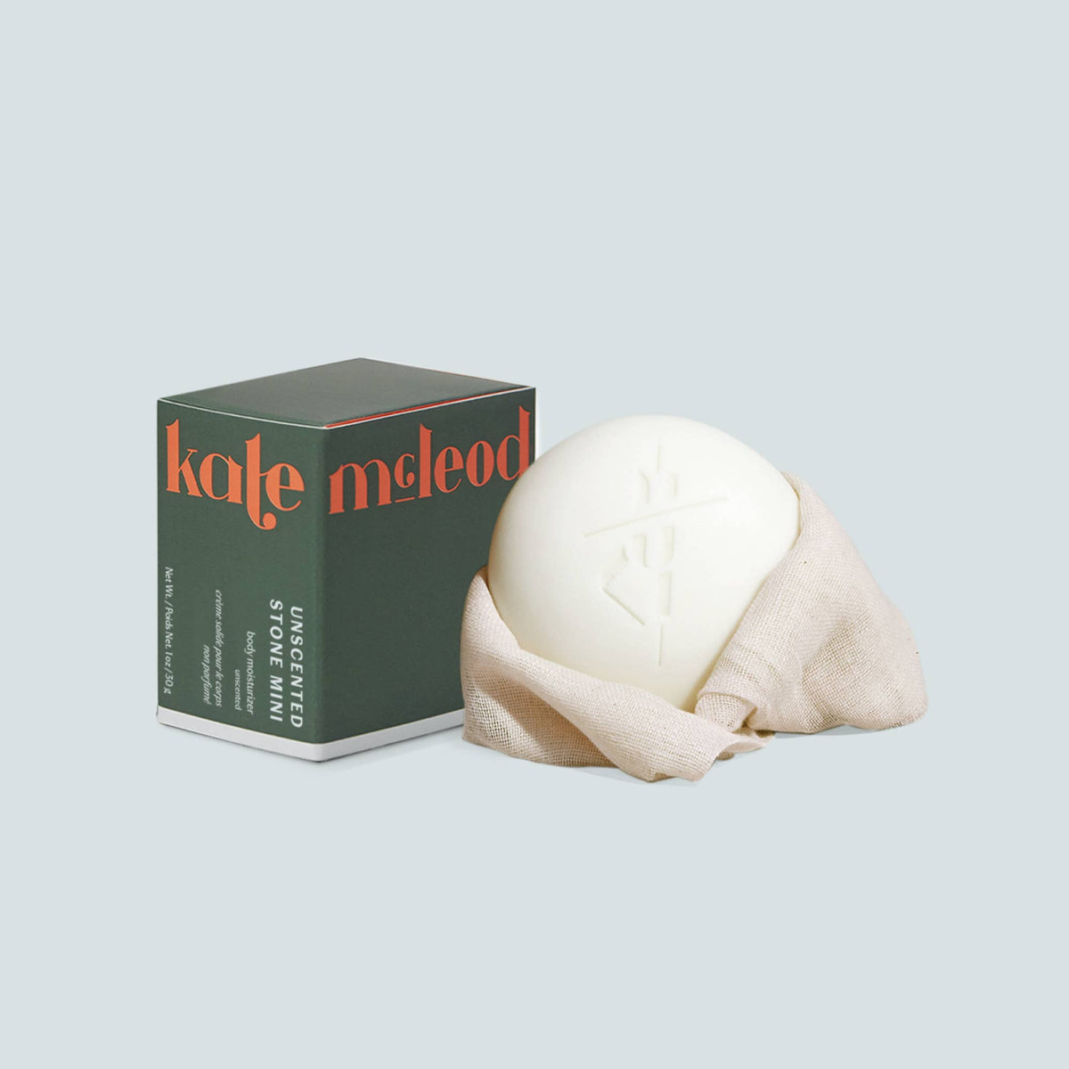 Kate McLeod - Unscented Stone | Deep Moisturizing Lotion Bar: Mini (1 oz)