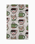 Geometry - Vintage Mugs Tea Towel