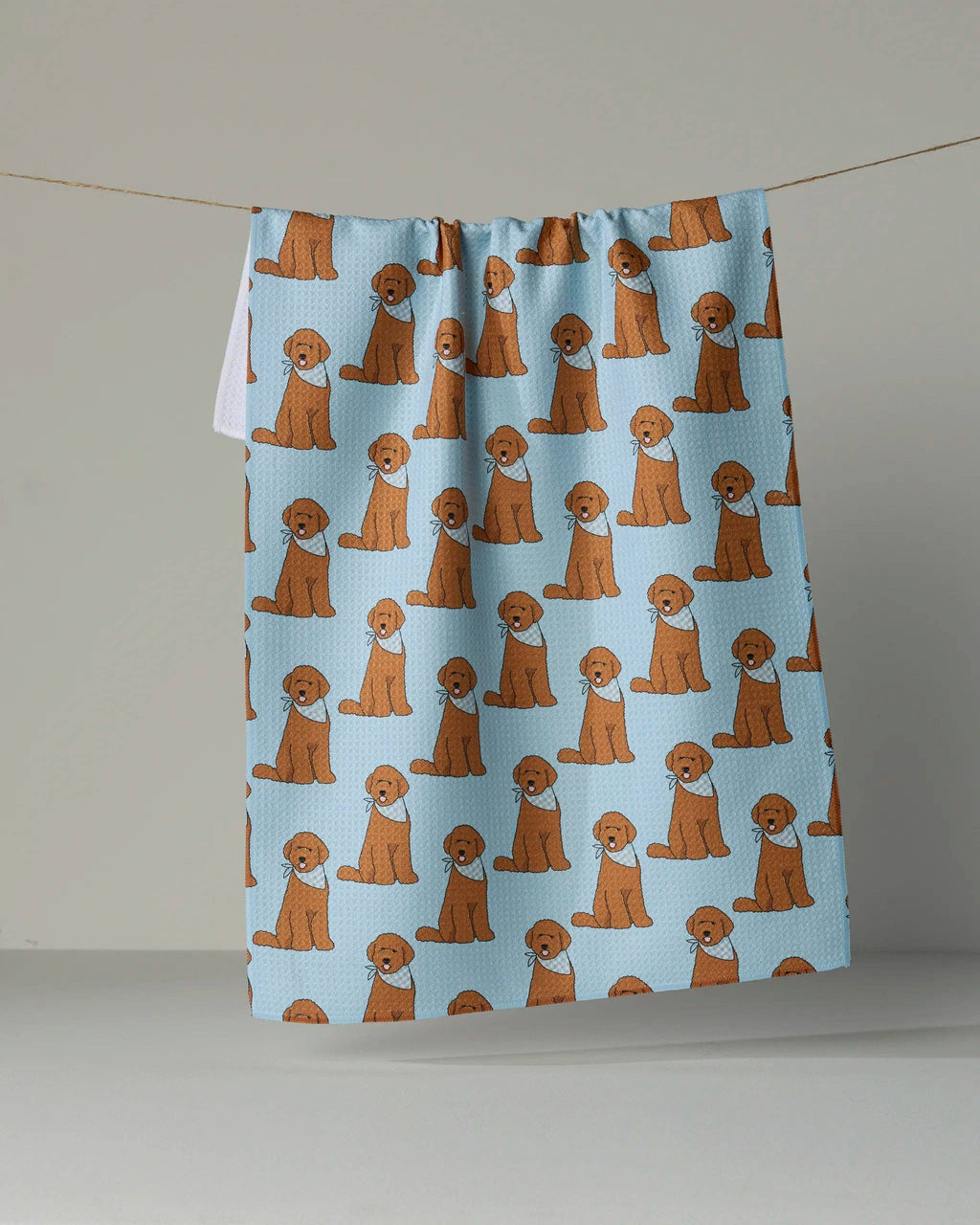 Geometry - Doodle Days Tea Towel: Vanilla