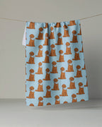 Geometry - Doodle Days Tea Towel: Vanilla