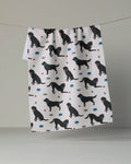 Geometry - Lab Pals Tea Towel: Black-lab