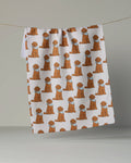Geometry - Doodle Days Tea Towel: Vanilla