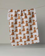 Geometry - Doodle Days Tea Towel: Vanilla